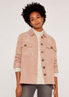Corduroy Shacket, Pink, large