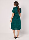 Cotton Broderie Midi Dress, Green, large