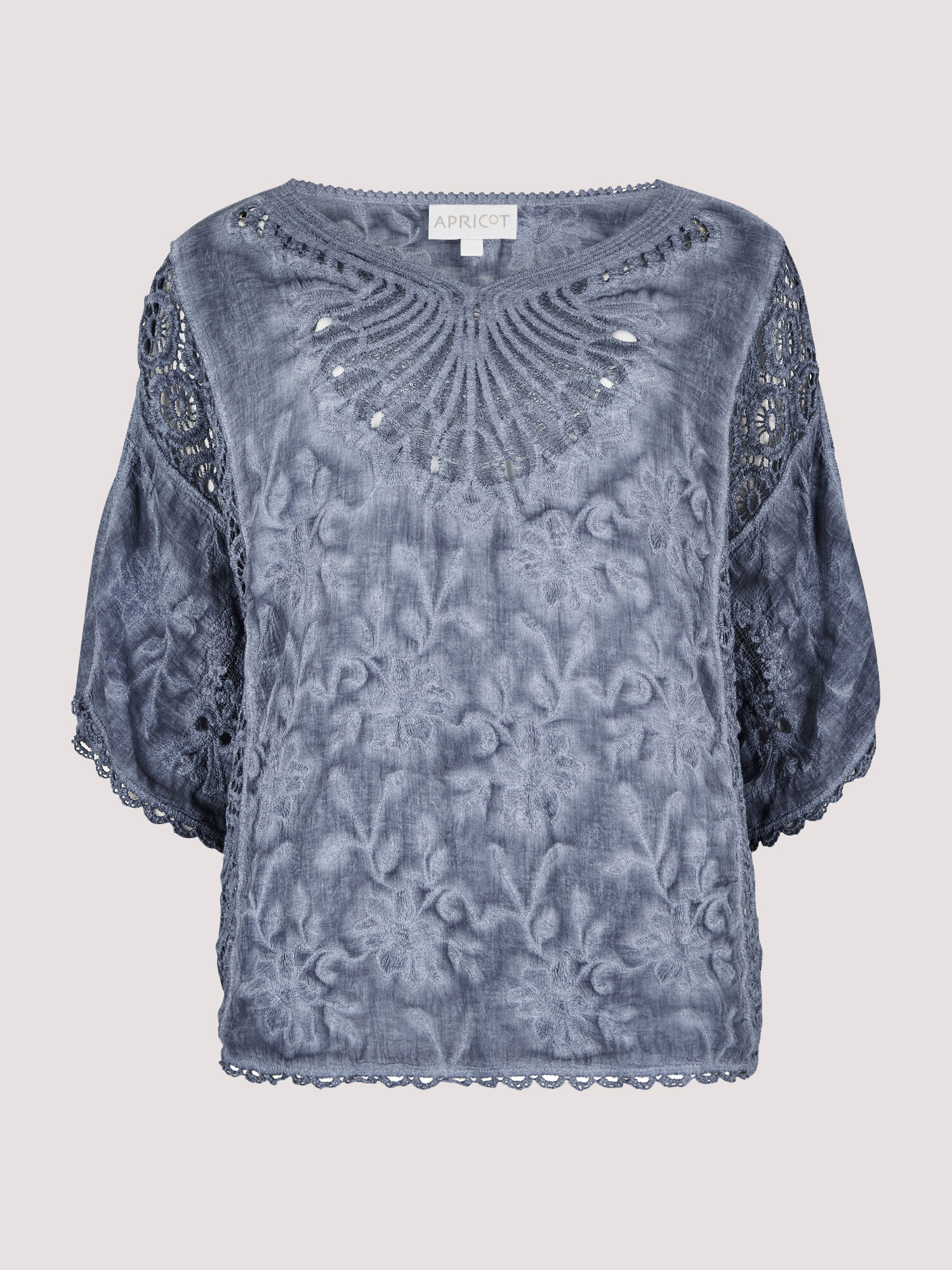 【お得】 Embroidered Mesh Top | Apricot Clothing トップス