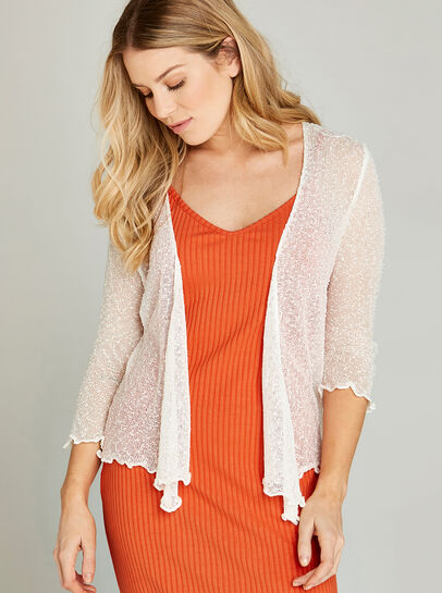 Popcorn Knit Shrug