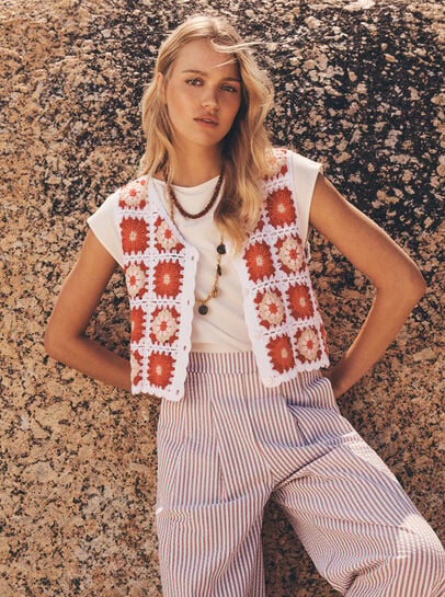 Crochet Squares Vest Top