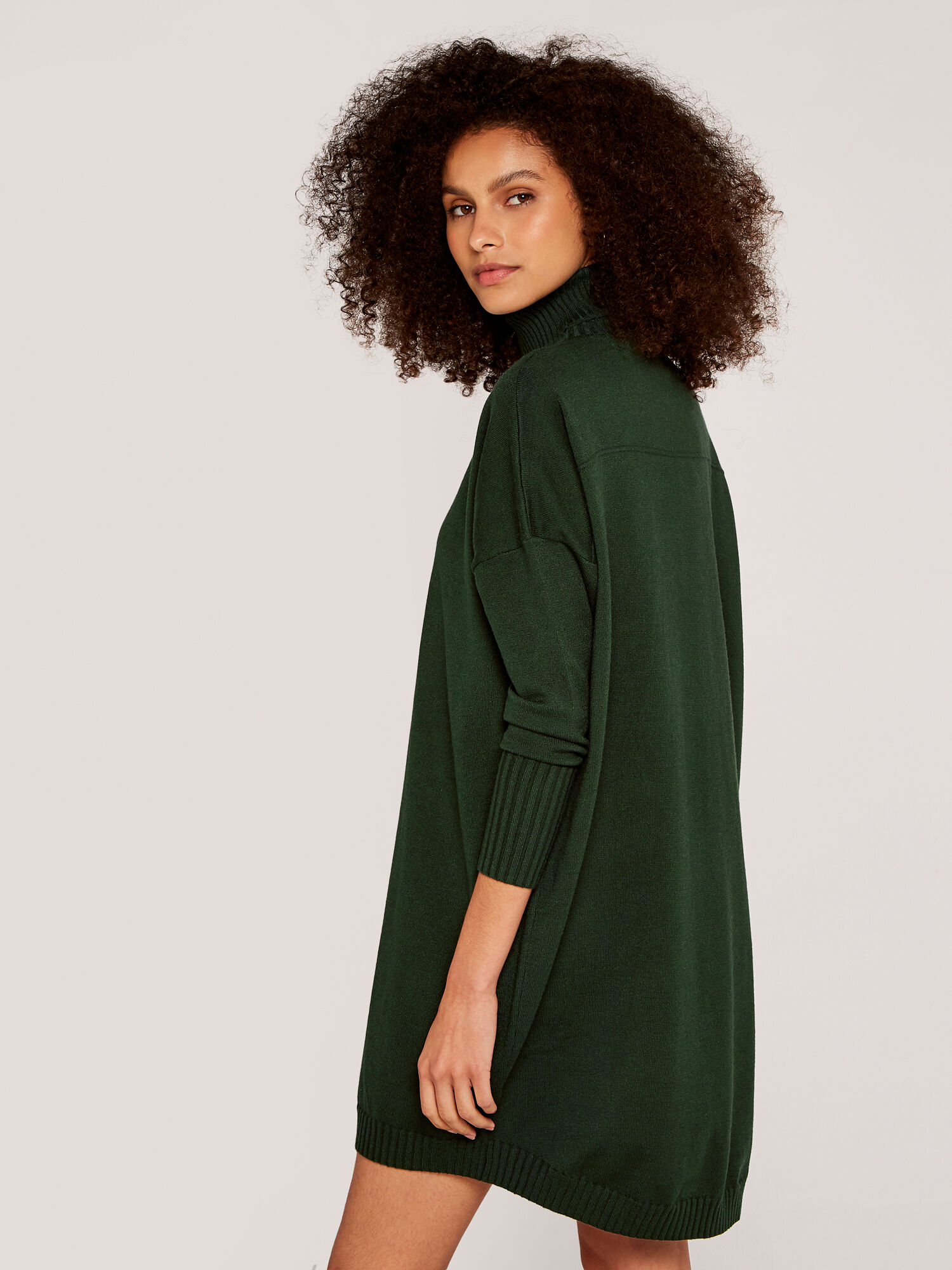 Oversized green hotsell sweater dress