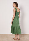 Broderie Anglaise Milkmaid Midi Dress, Green, large