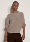 Soft Knit Batwing Top, Stone, large
