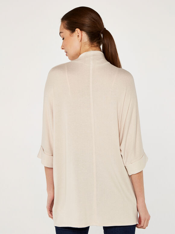 Soft Mid Seam Top, Stone, large