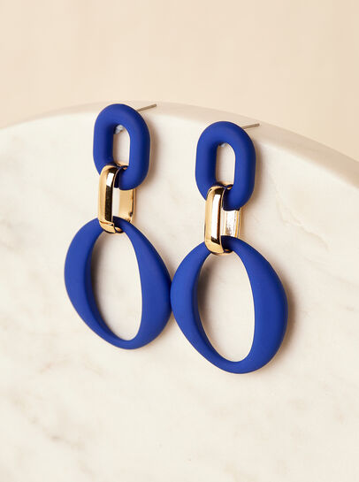 Matt Oval Earrings