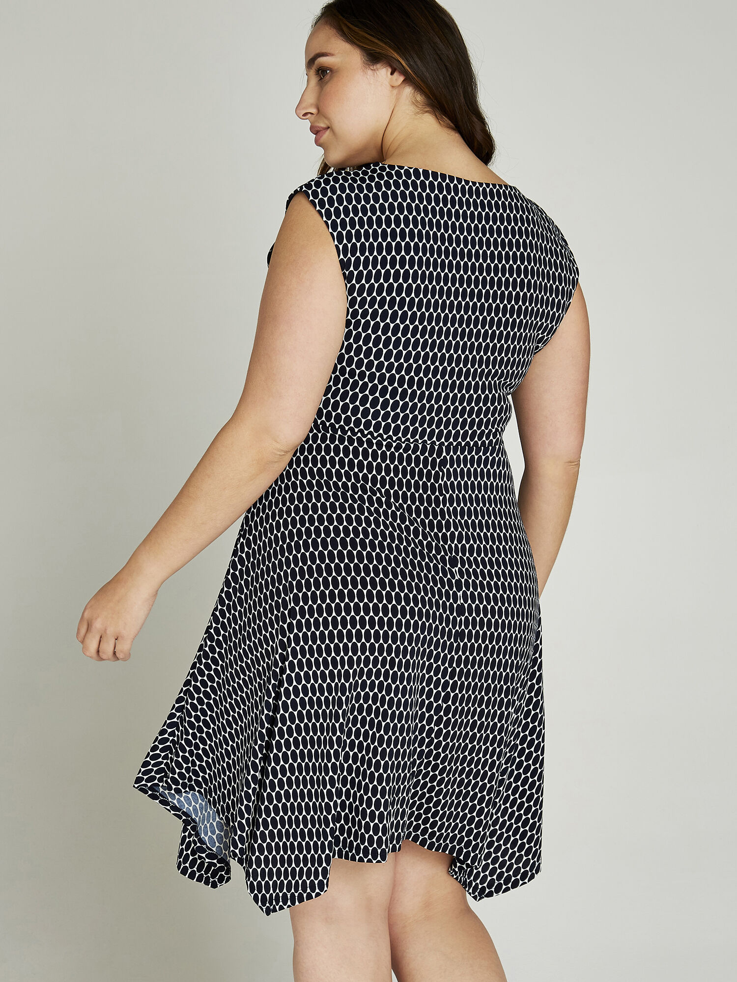Apricot egg outlet print dress