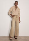 Herringbone Cotton Bomber Jacket , Stone, large