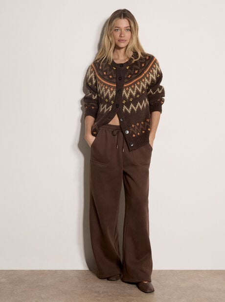 Wide-Leg Jersey Joggers