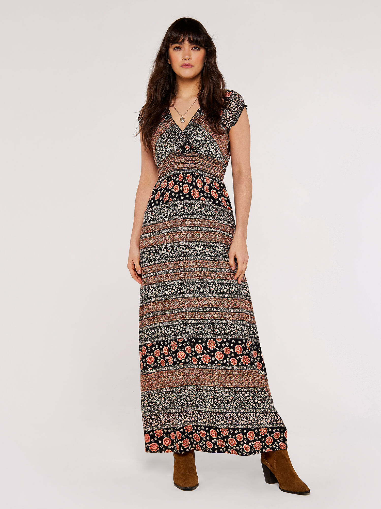 Folk maxi dress clearance