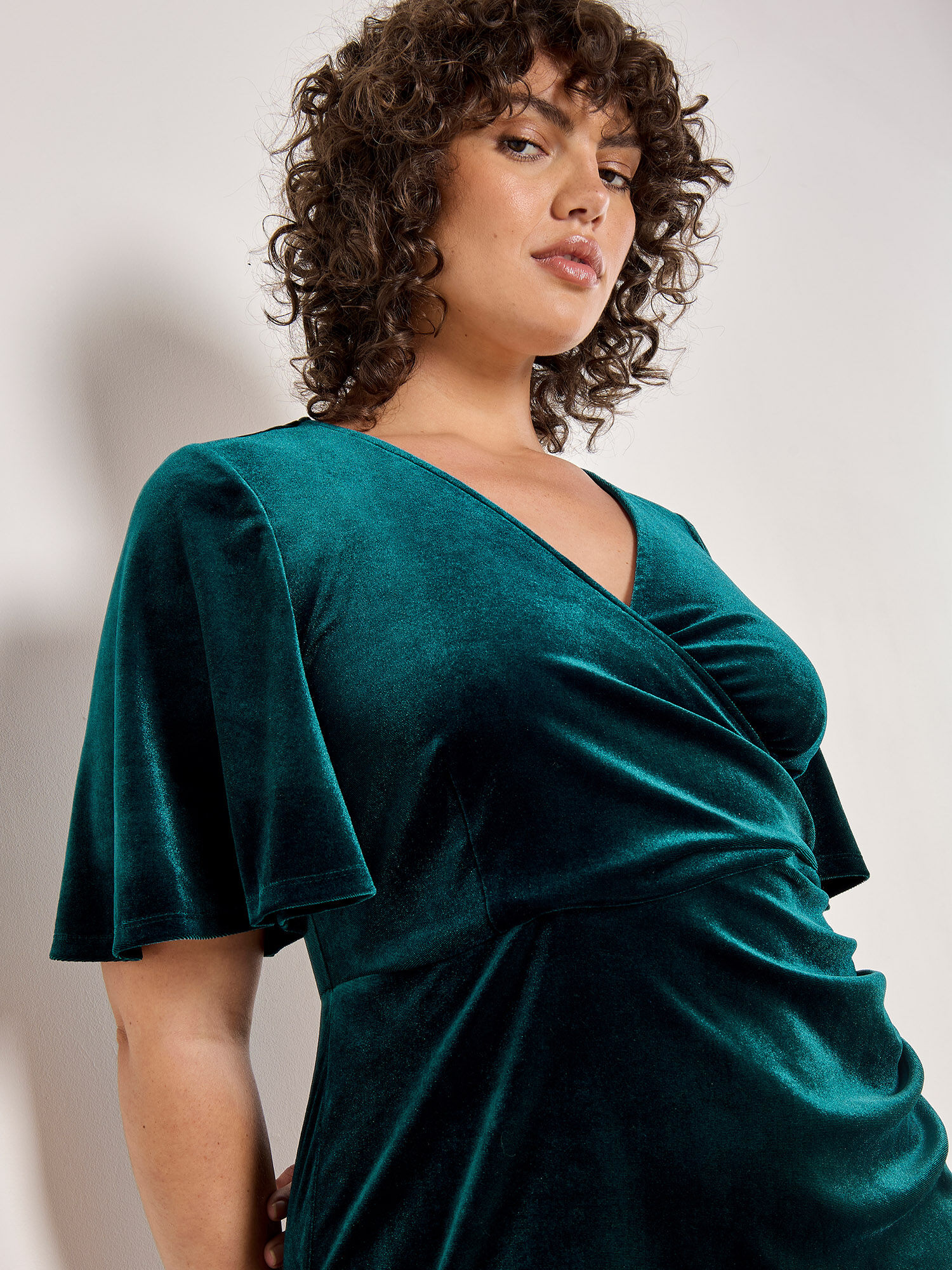 スーツ・フォーマル・ドレス Ameri VINTAGE CURVE VELOURS DRESS 816 Ameri 2WAY CURVE VELOURS DRESS - ドレス安く 買う