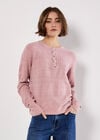 Soft Pointelle Knit Jumper, Pink, large