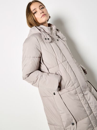 Longline Padded Puffer Coat