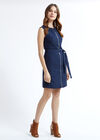 Utility Shirt Dress, Navy, large