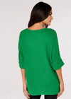 Waffle Knit Top, Green, large