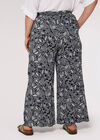 Curve Paisley Palazzo Trouser, Navy, large