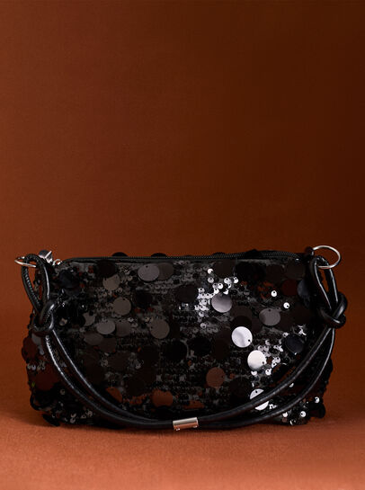 Sequinned Shoulder Bag