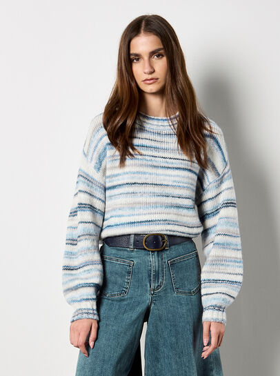 Multicoloured Stripe Soft Jumper