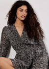 Paisley Mini Dress, Black, large