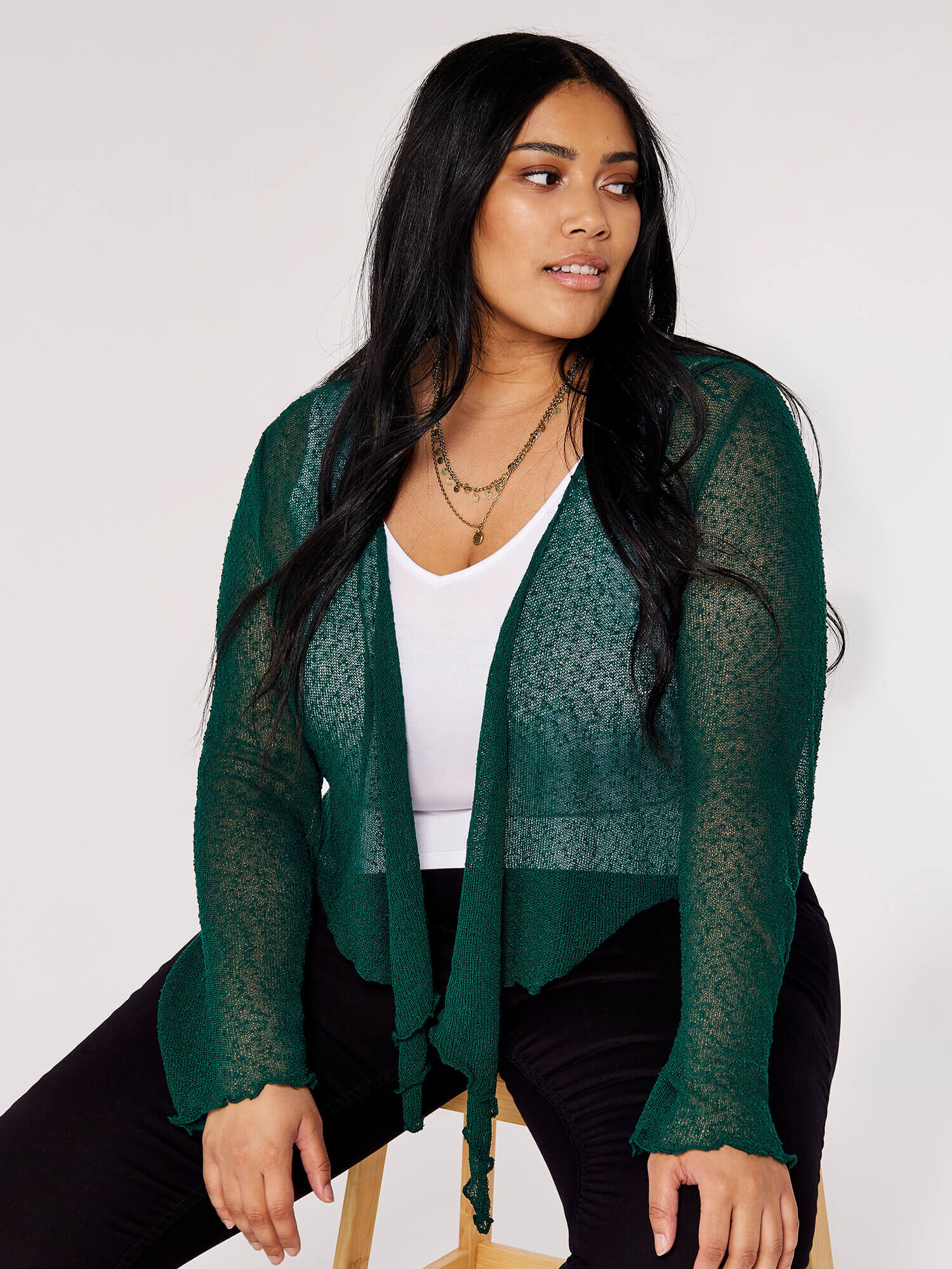 Popcorn outlet shrug cardigan