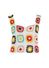 Crochet Crop Vest, Cream, large