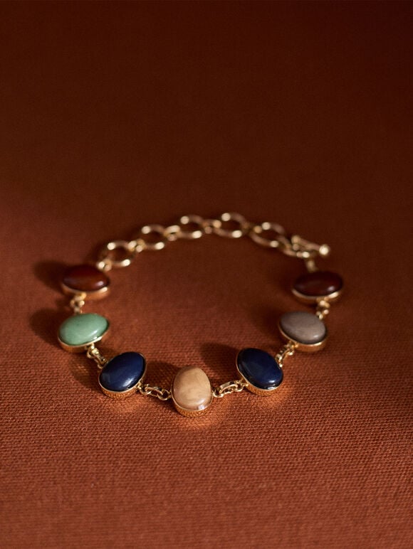 Druzy Stone Gold Tone Bracelet, Assorted, large