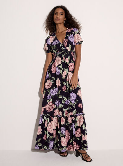 Chloe Floral Wrap Maxi Dress