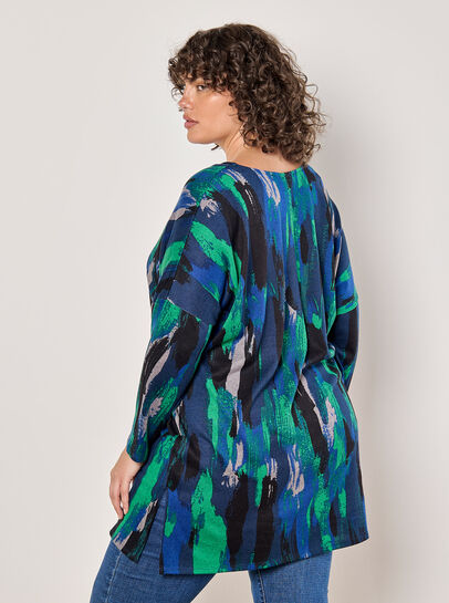 Curve Brushstroke Soft Touch Top