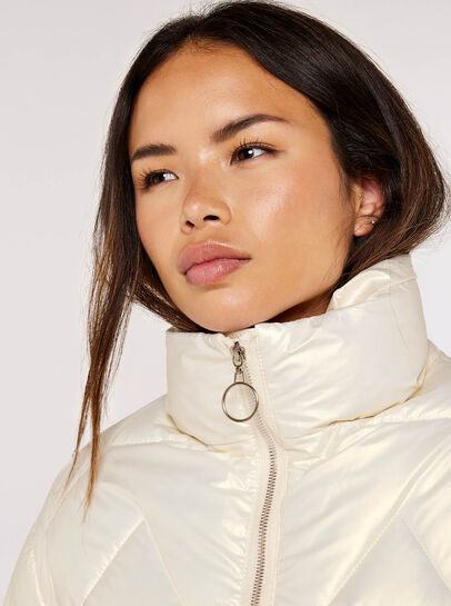 Irridescent Puffer Jacket