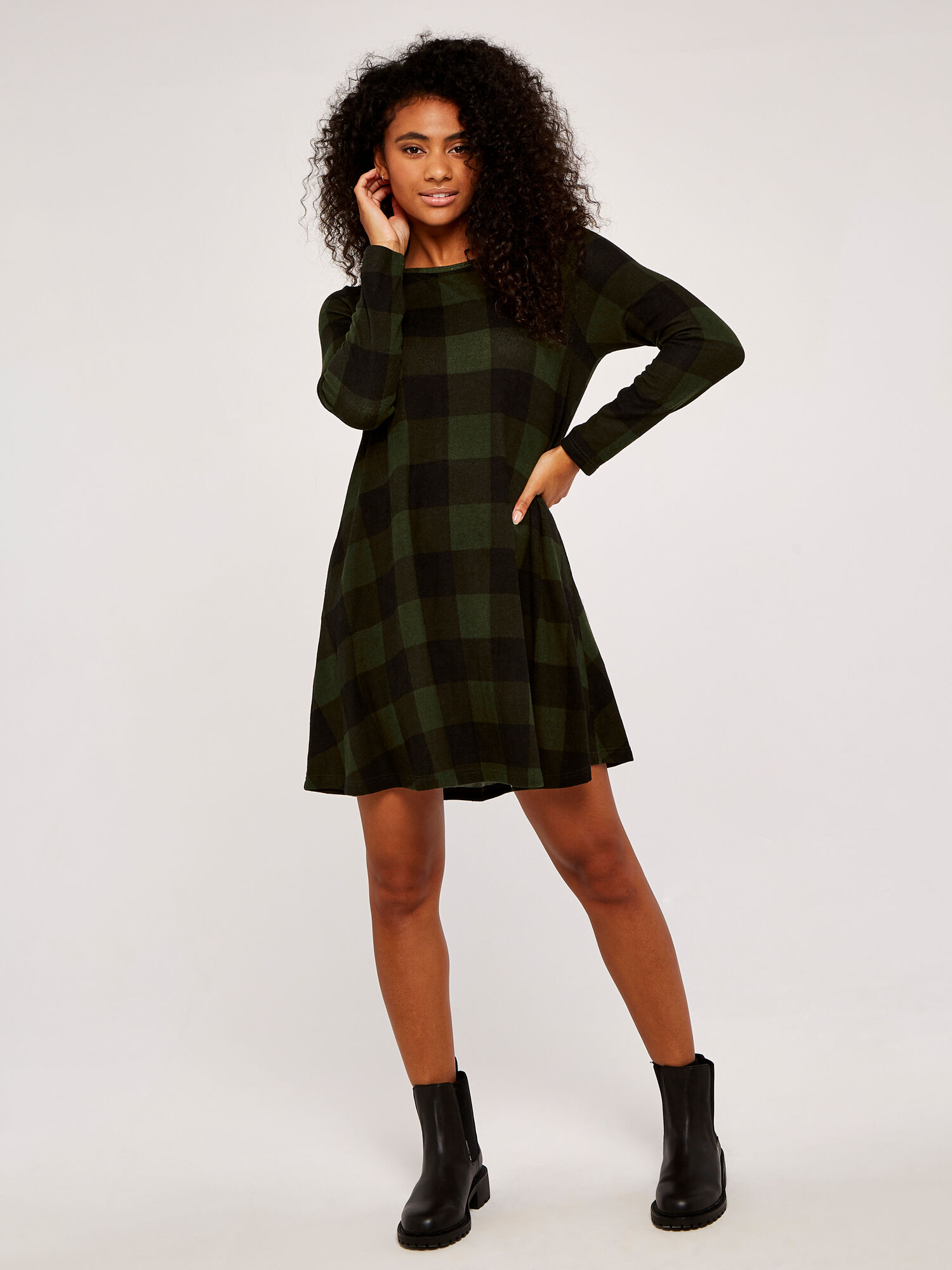 Long sleeve swing dress 2025