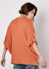 Soft Touch Oversized Batwing Top, Coral, large