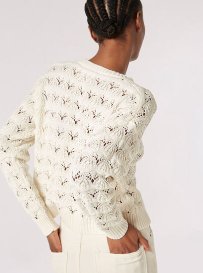 Open Knit Pointelle Jumper