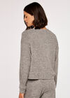 Ribbed Sweatshirt, Grey, large