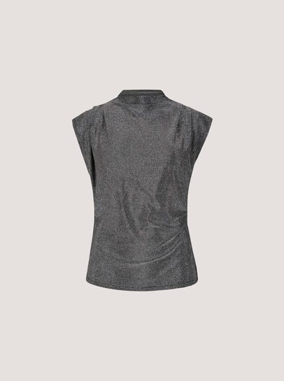 Ruched Shimmer Top