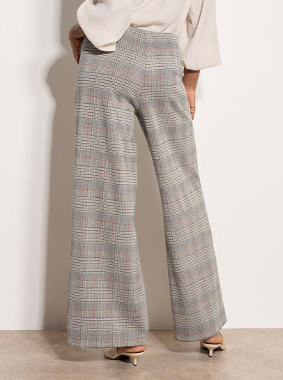 Heritage Check Wide-Leg Trousers