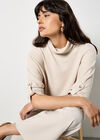 Soft Touch Roll Neck Top, Stone, large