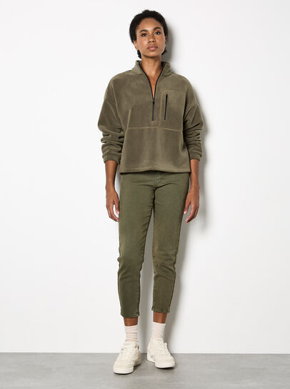 Freya Paper Bag Waist Crop Skinny Fit Jeans