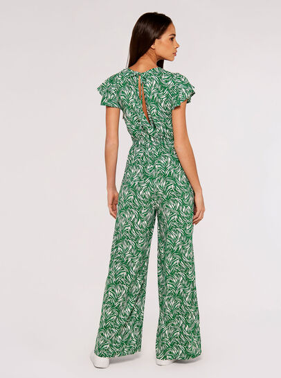 Brushstroke Weave Palazzo Jumpsuit