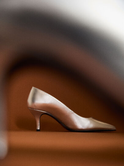Leather Stiletto Heel Shoes
