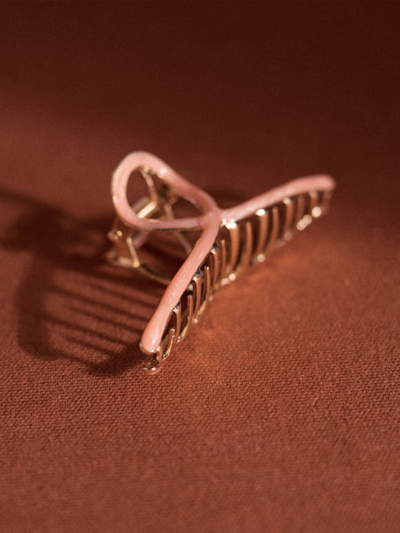 6CM Metal Hair Claw, Gold, large