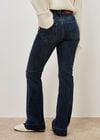 Lena Fit And Flare High Waist Jeans, Navy, large