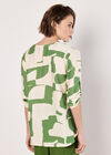 Abstract Shapes Blouse, Green, large