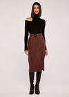Cut Out Shoulder Roll Neck Jumper, Black, large