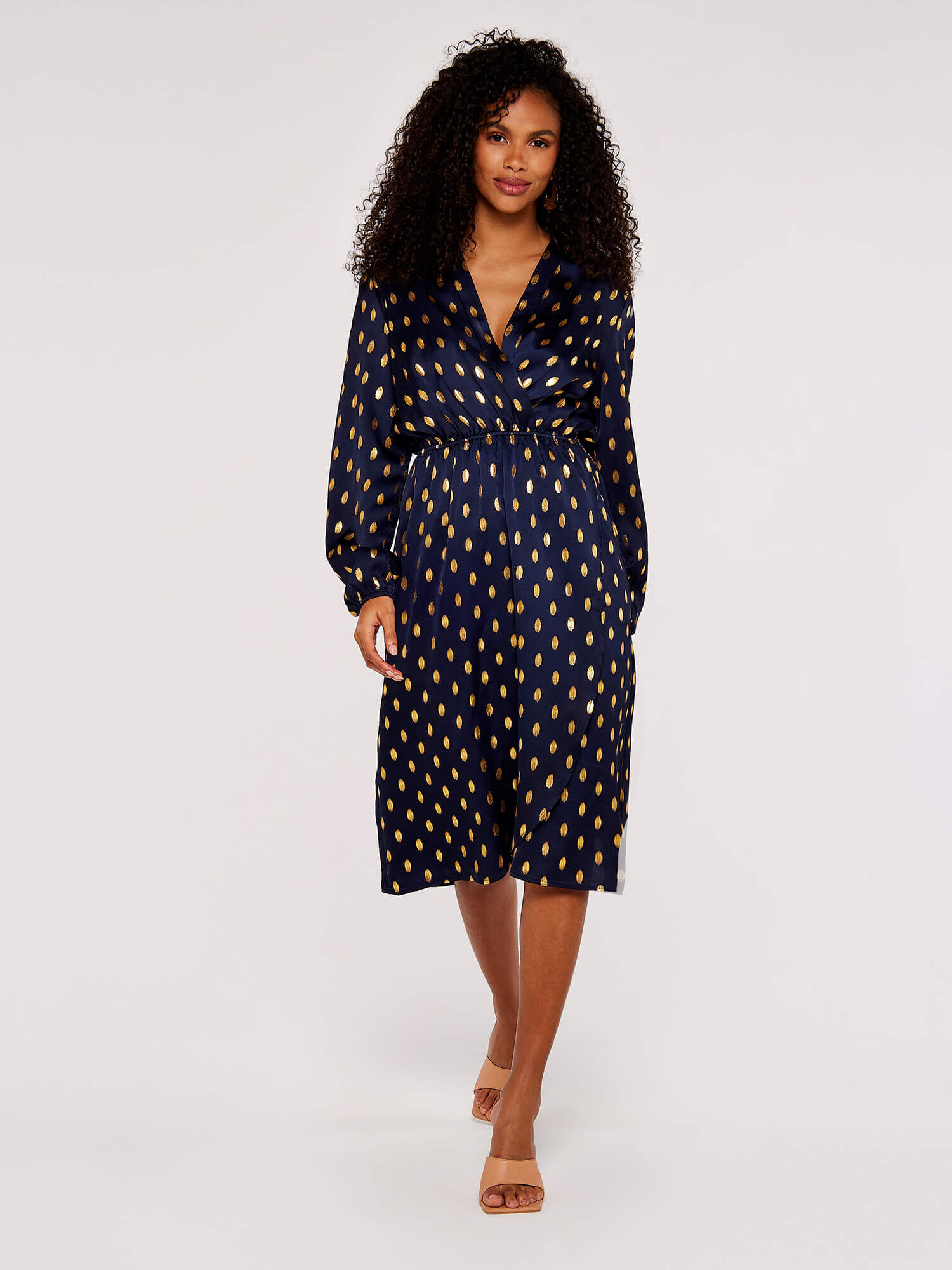 Robe pois doré sales