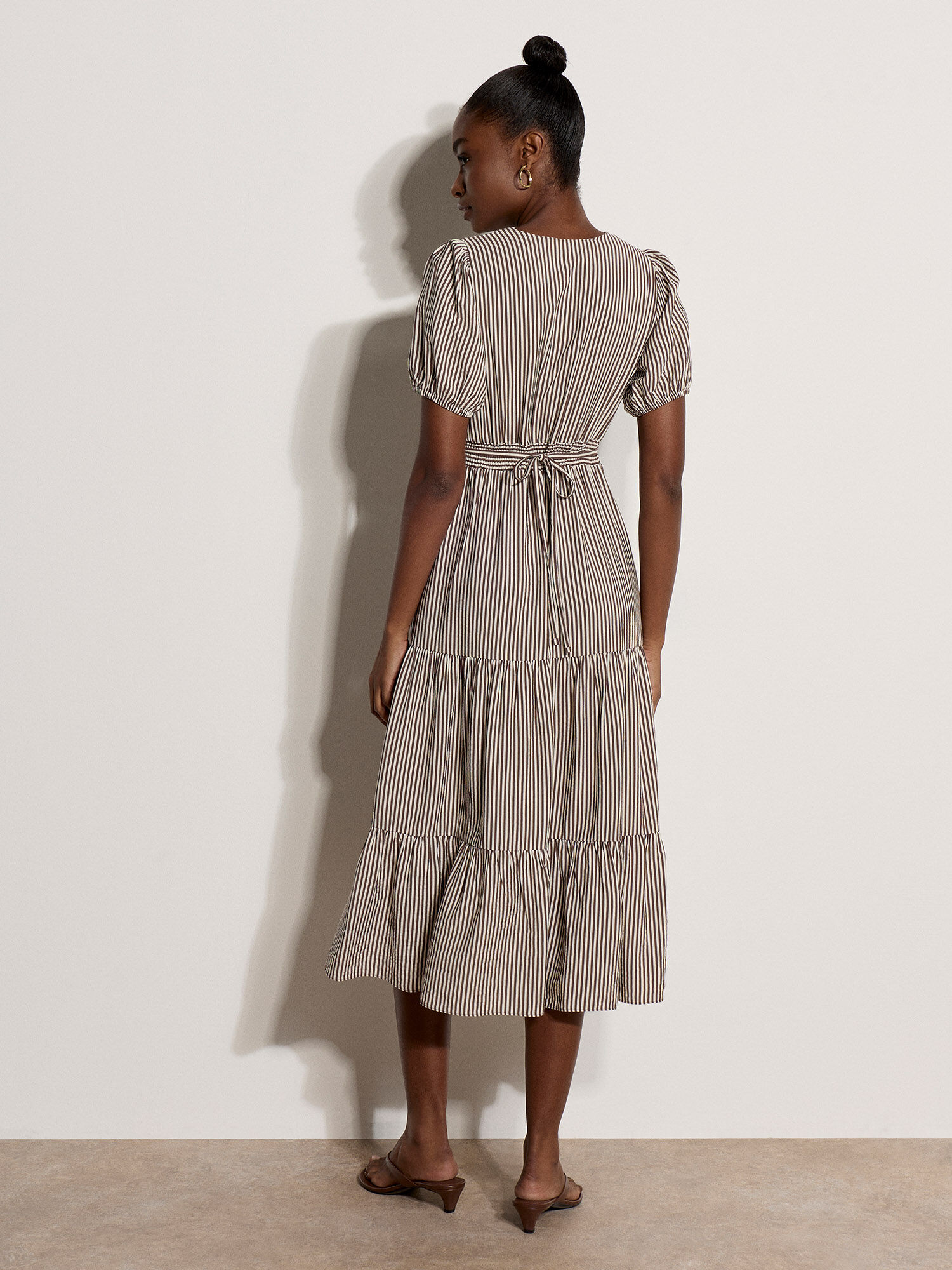 Stripe Wrap Midaxi Dress | Apricot Clothing