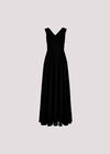 Shimmer Wrap Maxi Dress, Black, large
