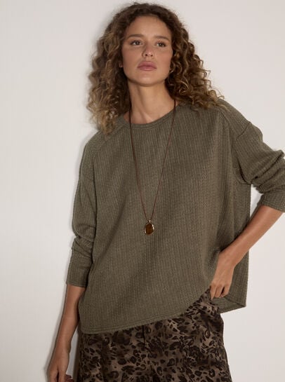 Jacquard Knit Jersey Top