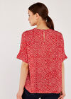 Scattered Dots Top, Red, large