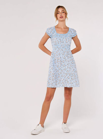 Orchid Milkmaid Mini Dress