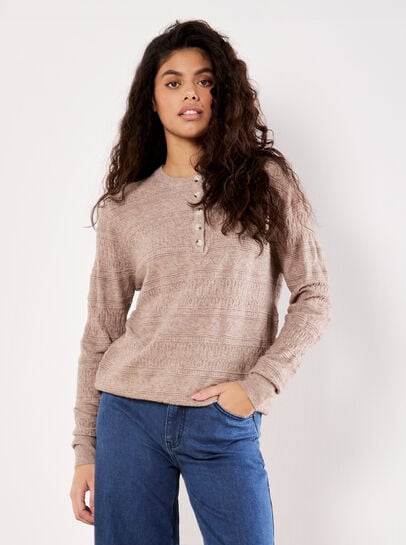 Soft Pointelle Knit Jumper